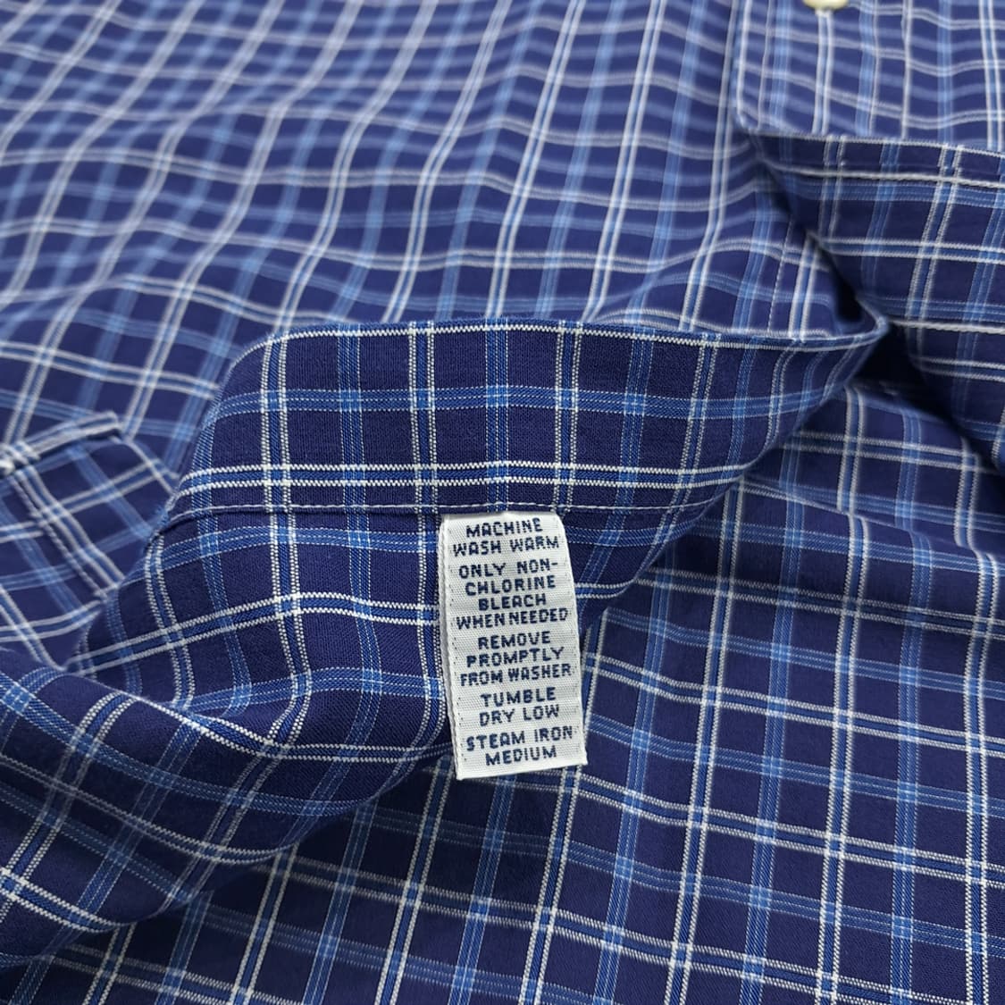 CN385 2XL 폴로 랄프로렌 로얄네이비 멀티 스몰체크 긴팔 셔츠 남방 상품이미지6