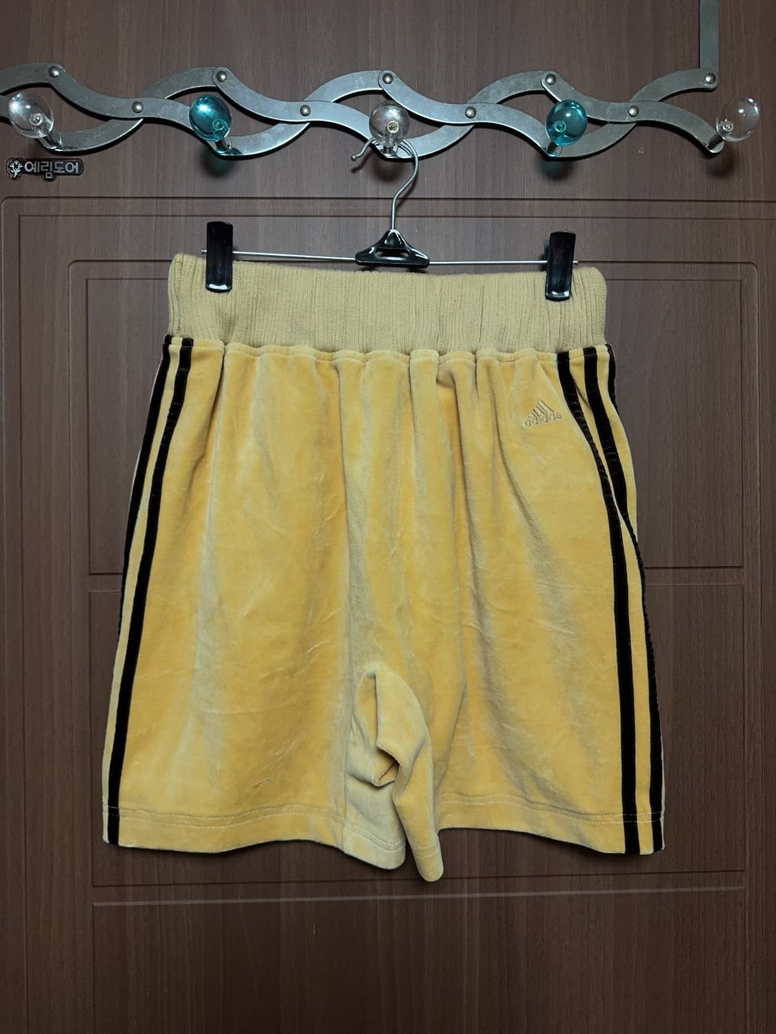 빈티지 아노깔 아디다스 나이키 옐로우 골드 트레이닝 트랙팬츠 반바지 상품이미지3