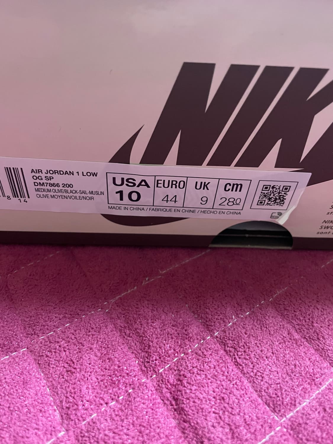 새상품 트래비스 스캇 조던 1 로우 리버스 올리브 280 상품이미지6