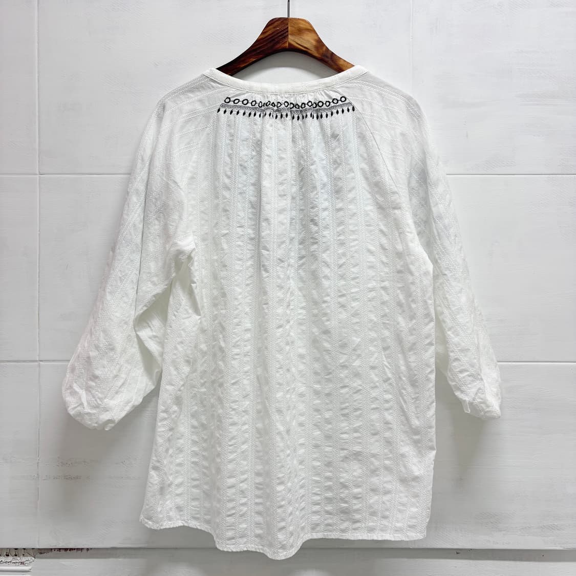 Back Number 에스닉 태슬 자수 블라우스 L JPN  상품이미지5