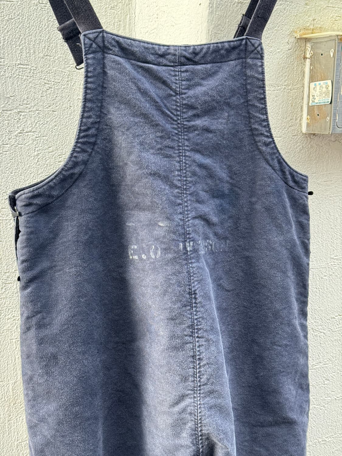 레어) 40s 대전용 미해군 스텐실 오버롤 (라지) 상품이미지8