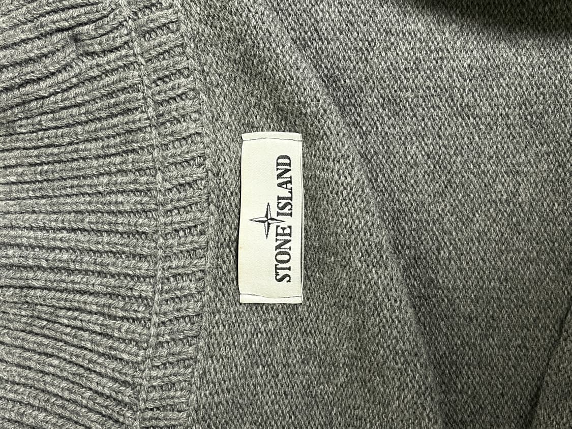 스톤아일랜드 울 니트 가디건 그레이 L 상품이미지4