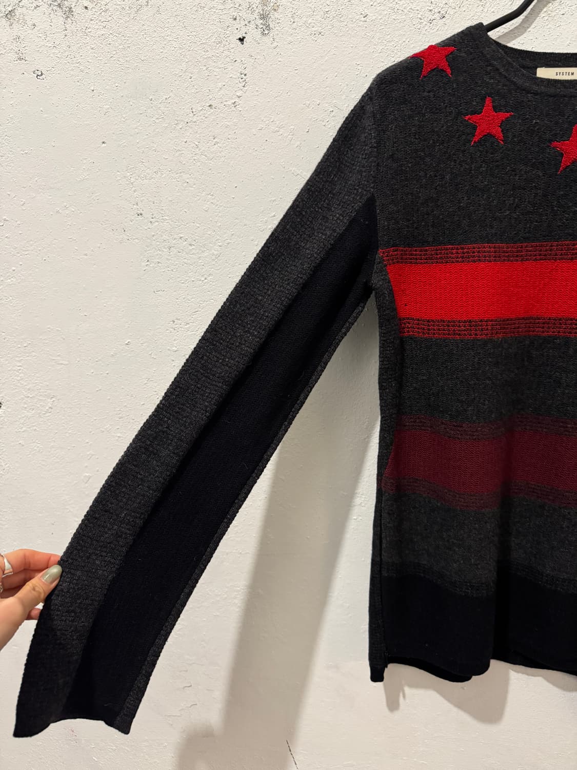 SYSTEM 캐시미어 별 니트 상품이미지3