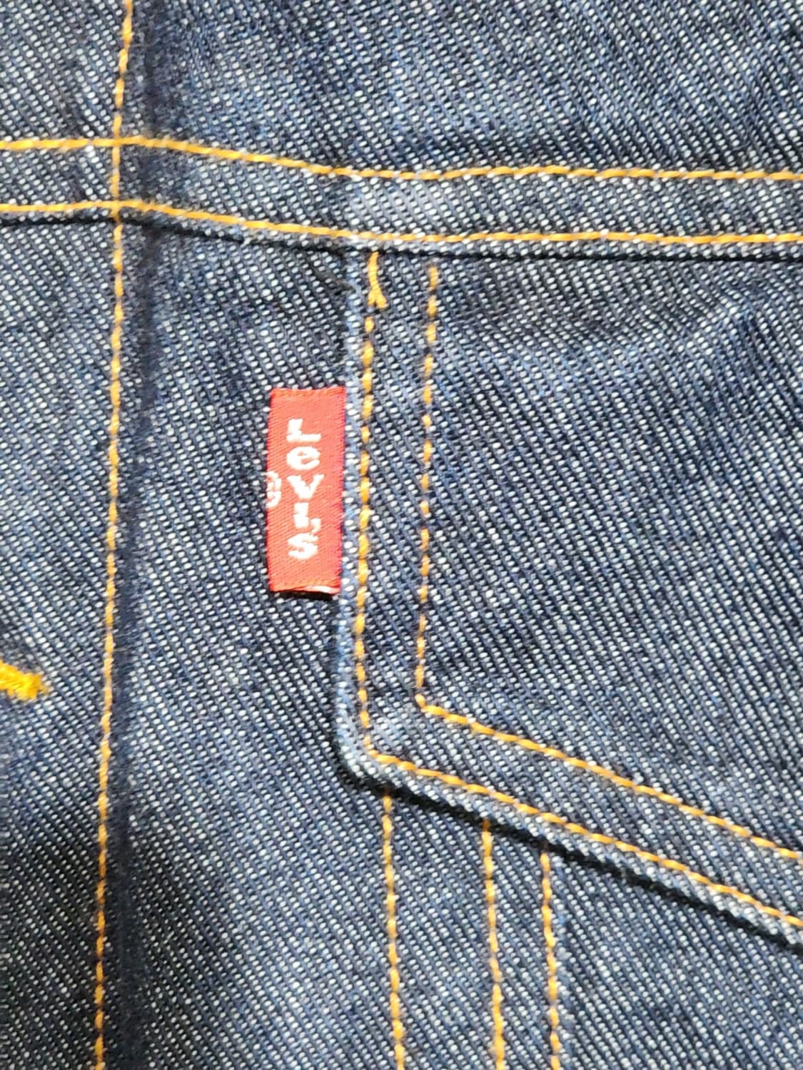 (XL) 리바이스 양털 청자켓 생지 데님자켓 레드탭  상품이미지4