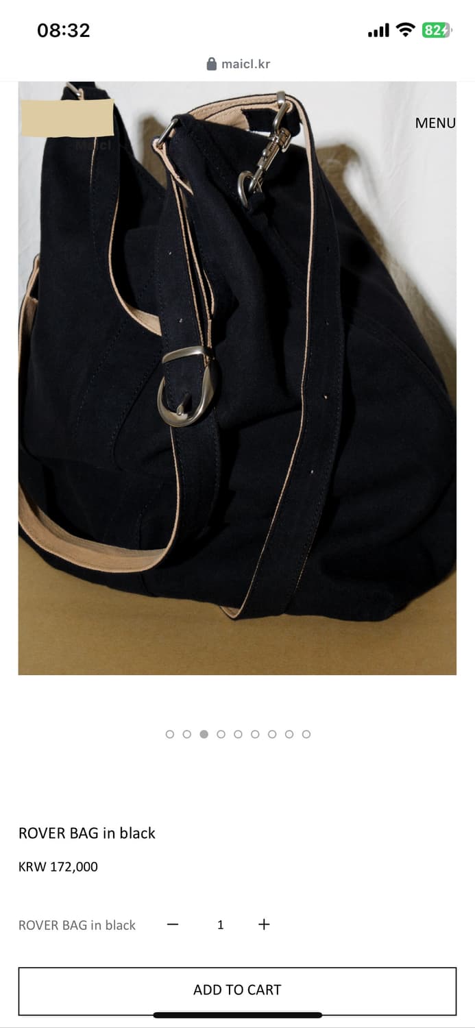 마이클 ROVER BAG in black 새상품 상품이미지3