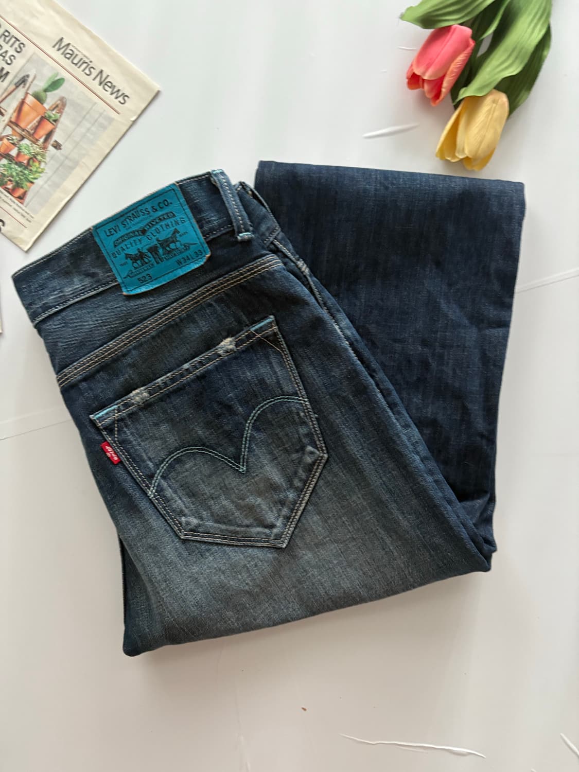 Levis 리바이스 523 데미지 워싱 진 상품이미지1