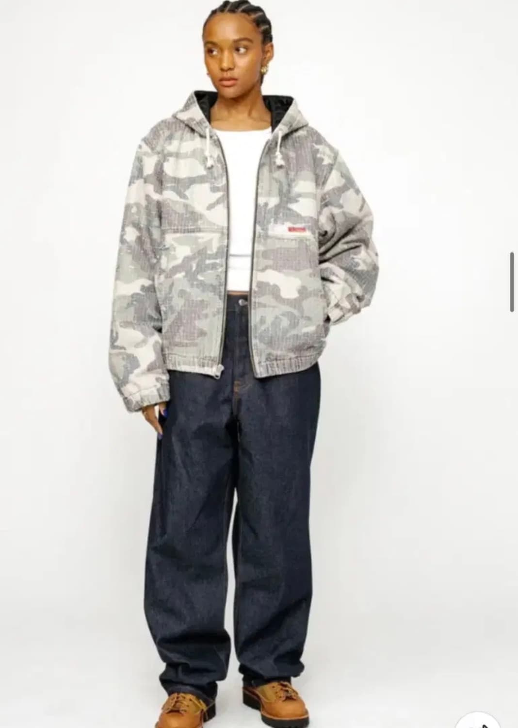 스투시 워크자켓 카모 컨버스 니들펀치 상품이미지1