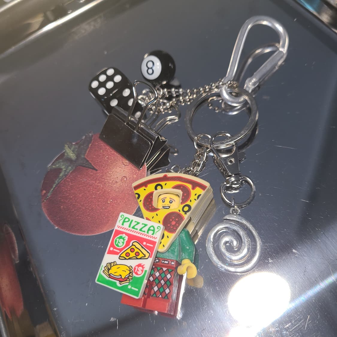 빈티지 피자보이 다이스 키링 상품이미지3