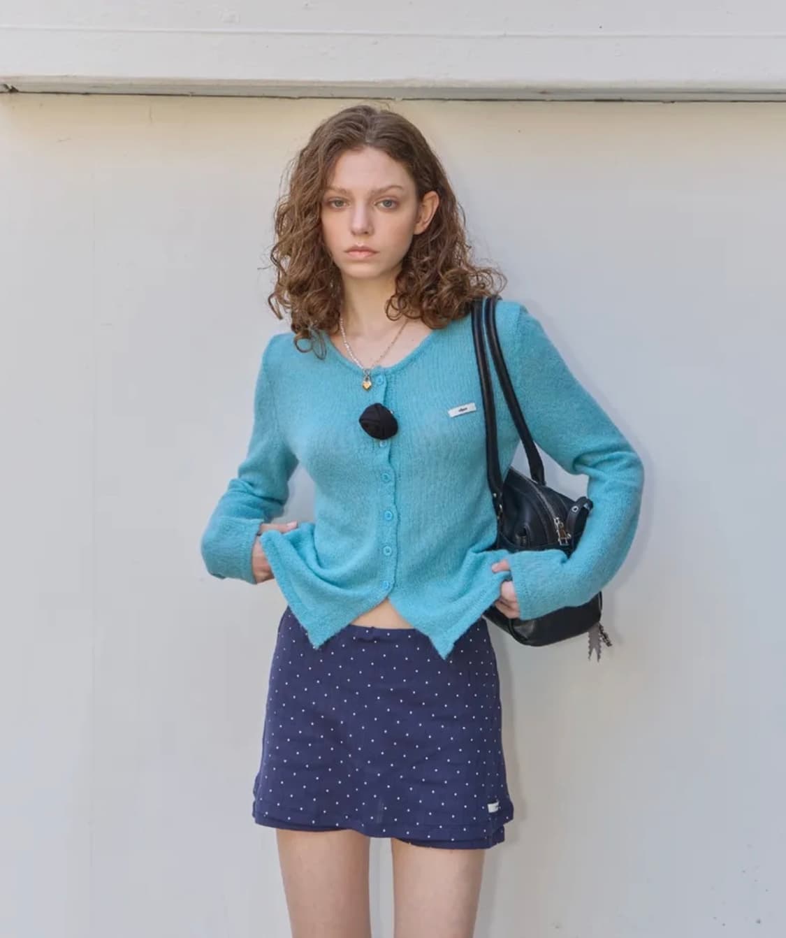 레터리 ROSE BLOOM CARDIGAN_BLUE 상품이미지1