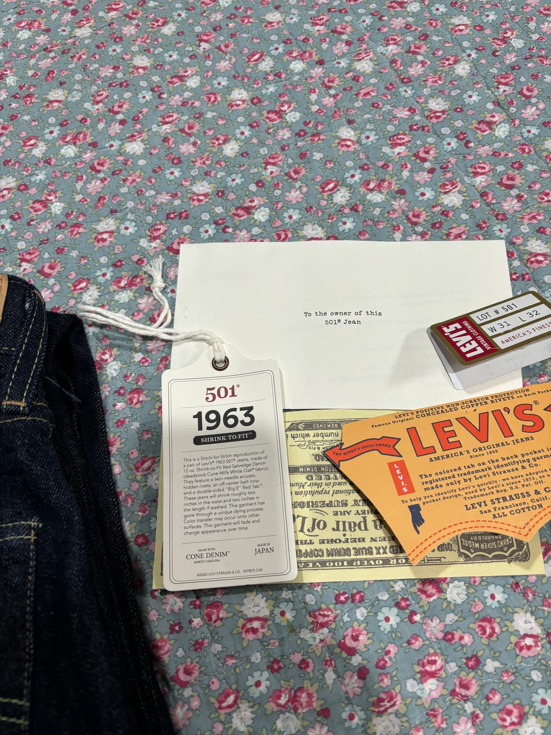 Levi's Vintage Clothing 리바이스 LVC 1963  상품이미지2