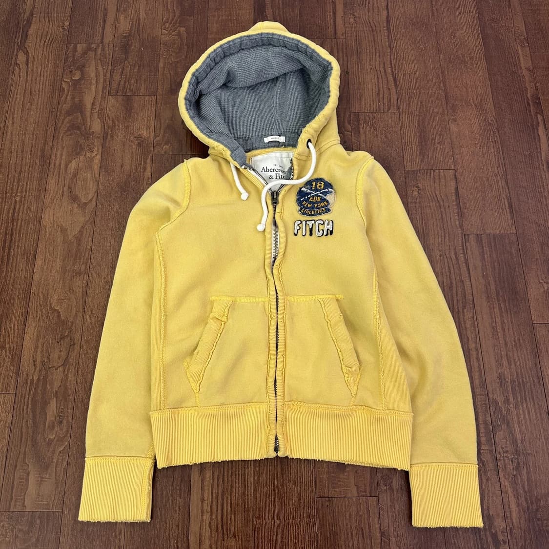아베크롬비 앤 피치 빈티지 옐로우 후드 집업 상품이미지1