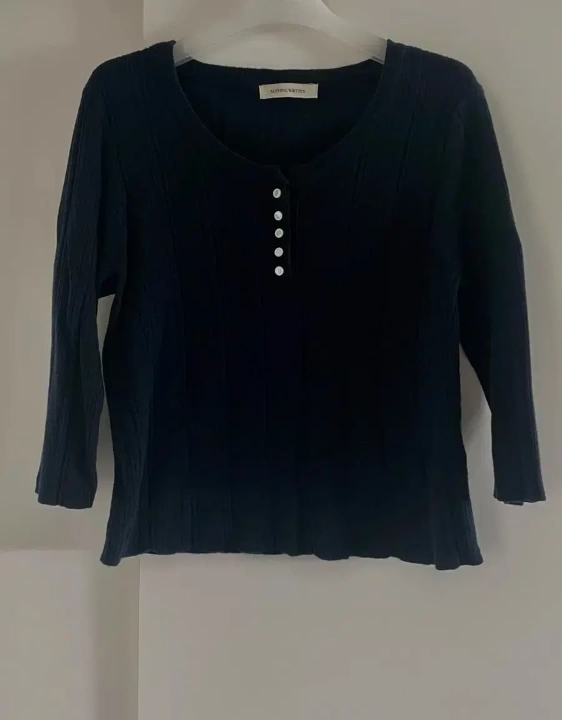 낫띵리튼 네이비 니트 상품이미지3