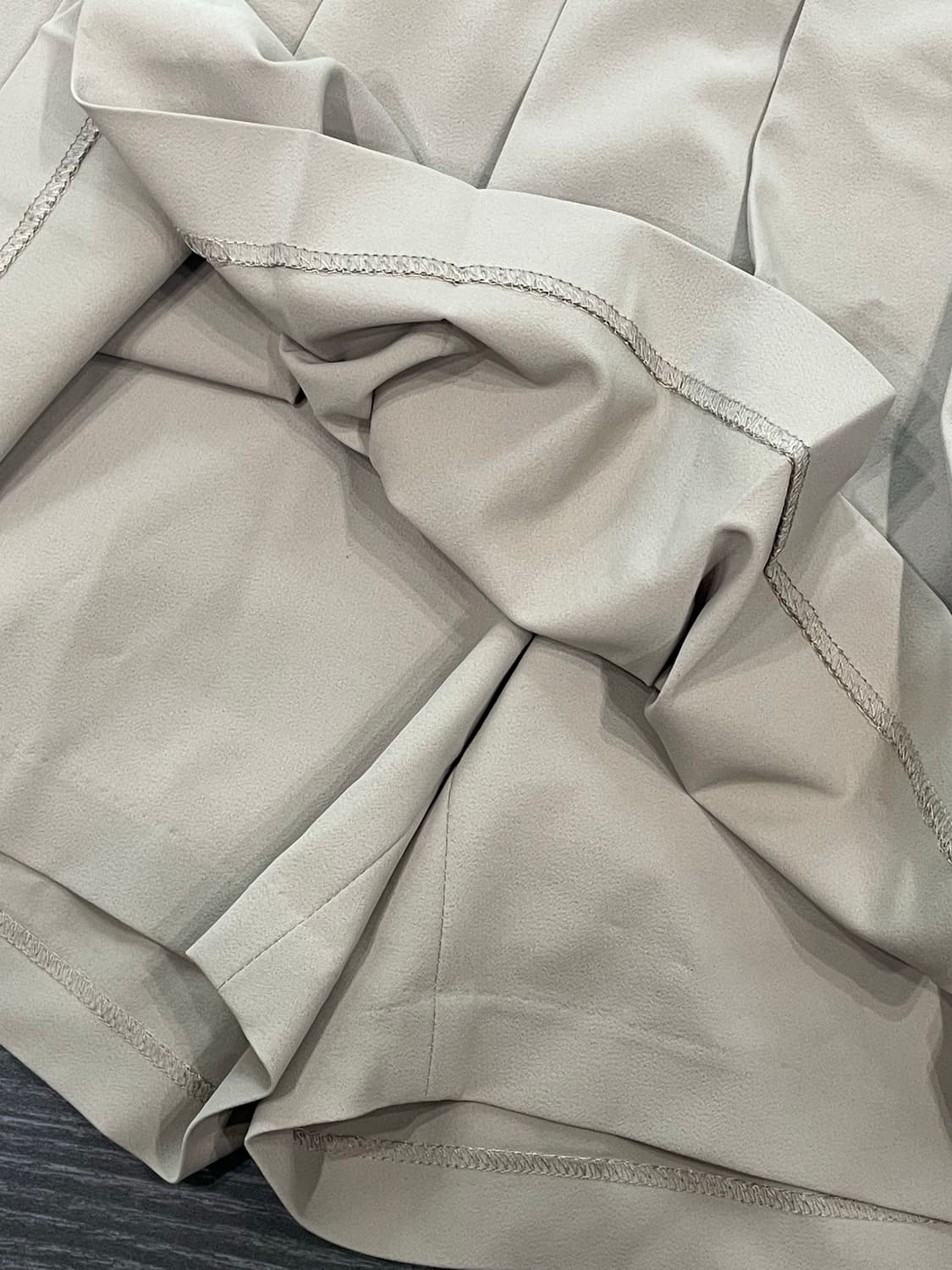 데상트 골프 플리츠 베이지 테니스스커트 치마바지 프레피 상품이미지5