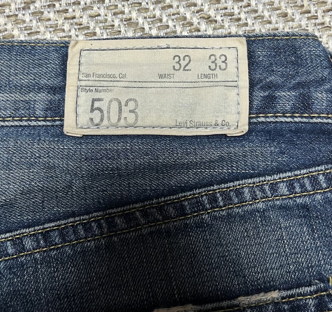 리바이스 503 워싱 와이드데님 팬츠 청바지 32 상품이미지8