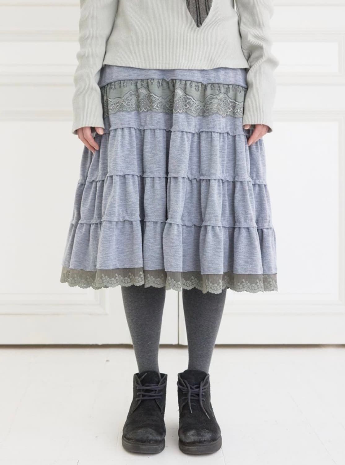 콜로신스 테일 미디 스커트 상품이미지1