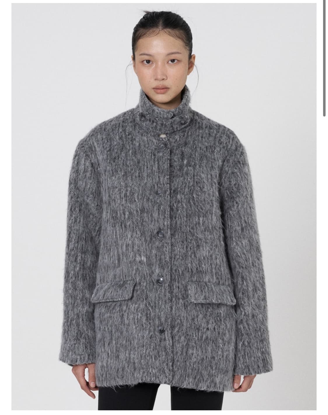 떨스티클럽  Hairy fur half coat (3온스) 하프 코트 상품이미지1