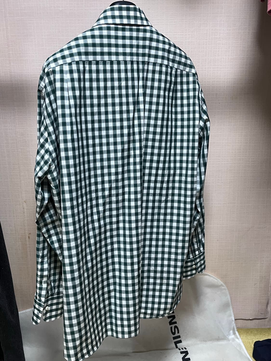 제냐 셔츠 그린체크 상품이미지2