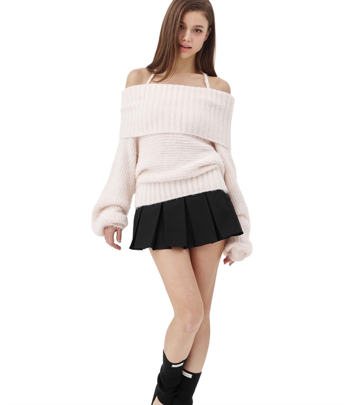 클리시어 Palette off-shoulder ribbon knit 상품이미지4