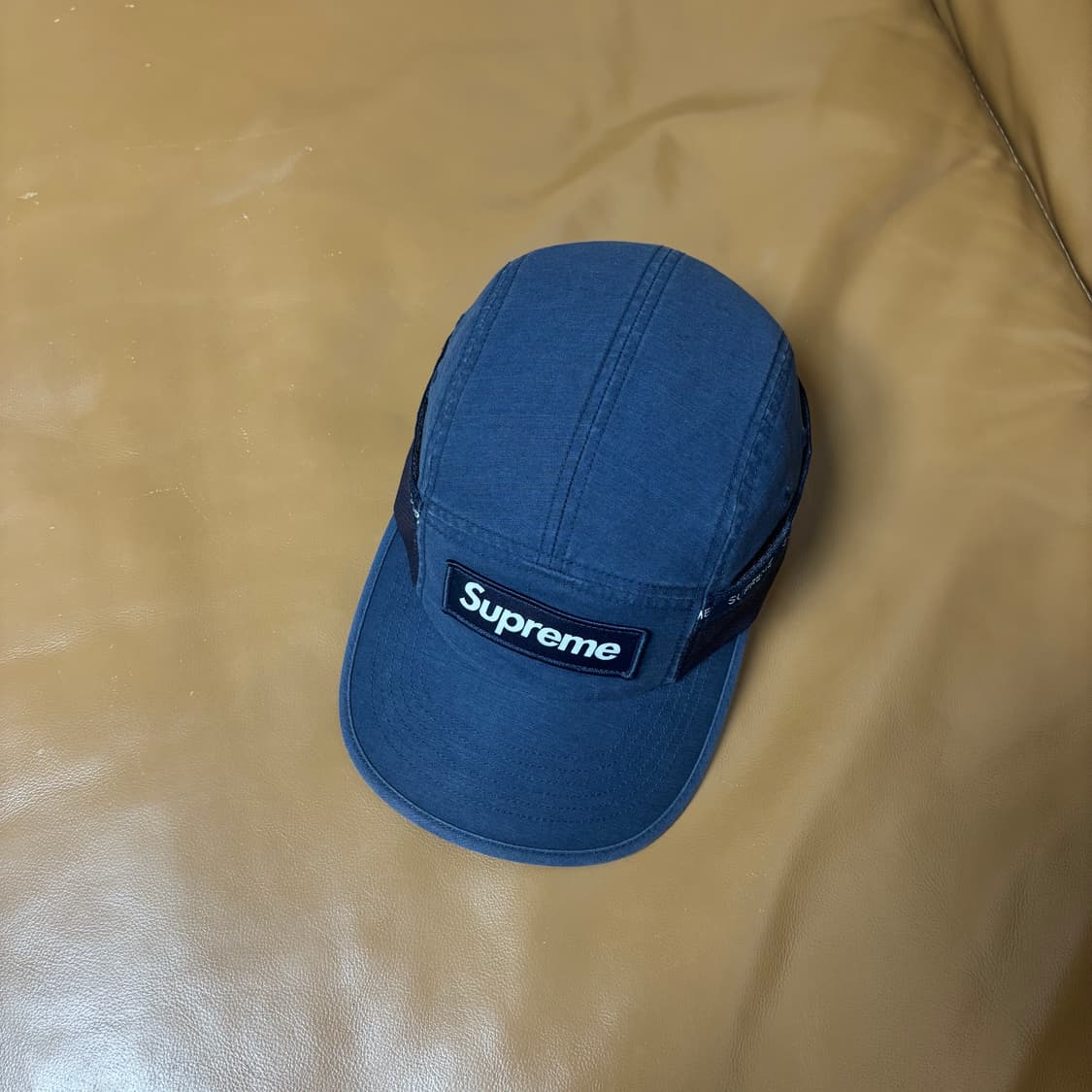 Supreme 슈프림 23fw 메쉬 포켓 네이비 캠프캡 모자 (Navy) 상품이미지5