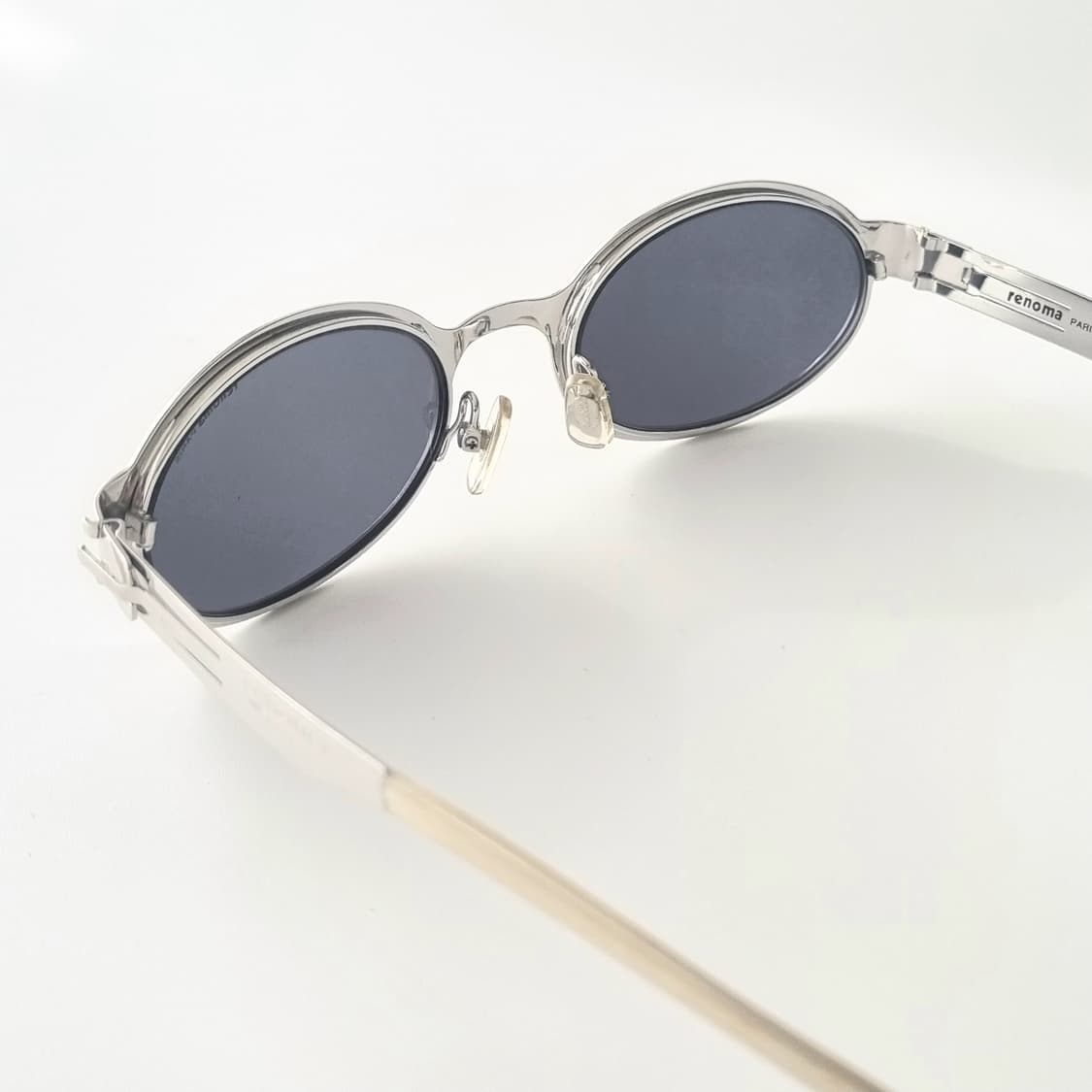 데드스탁 레노마 파리 오벌 쉐입 실버 메탈 선글라스 상품이미지4