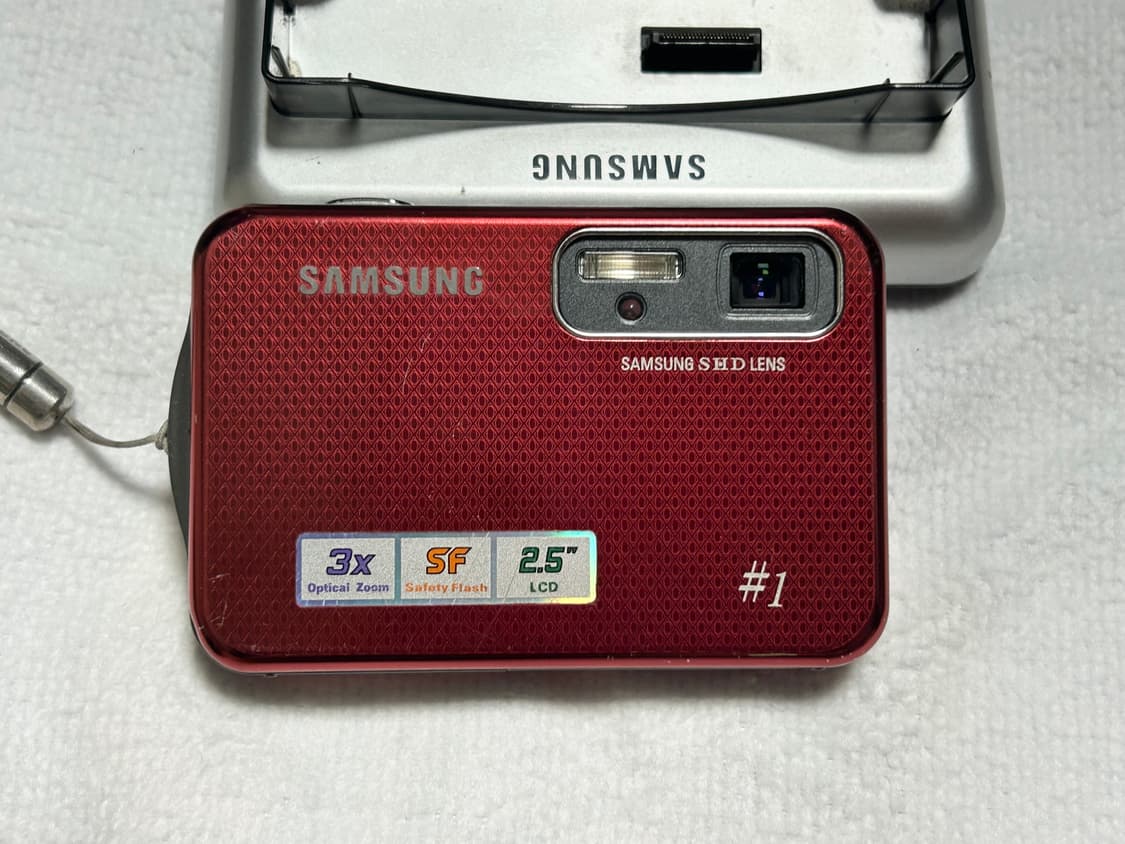 작례O) 삼성 #1 빈티지 디카 레드  상품이미지1
