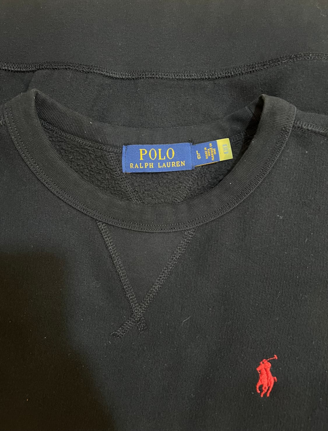 폴로랄프로렌 남성 블랙 맨투맨티셔츠 상품이미지5