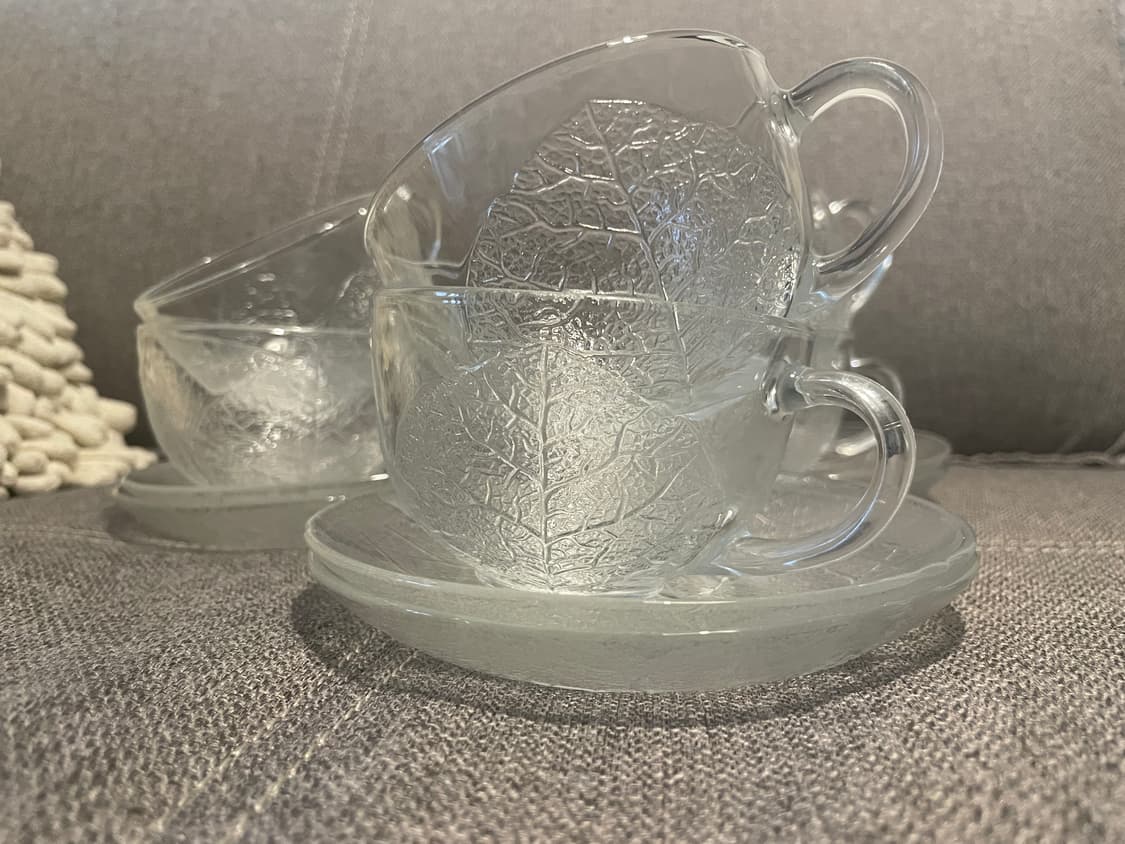 프랑스 acoroc 빈티지 글라스 커피잔 6pc  상품이미지9