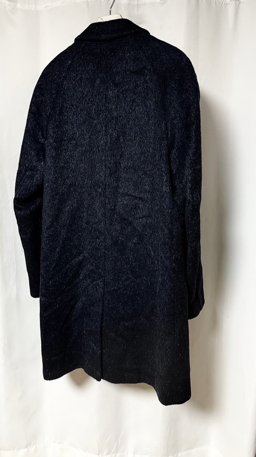 RAF SIMONS Mohair 블루블랙 다이아 싱글 코트 상품이미지7