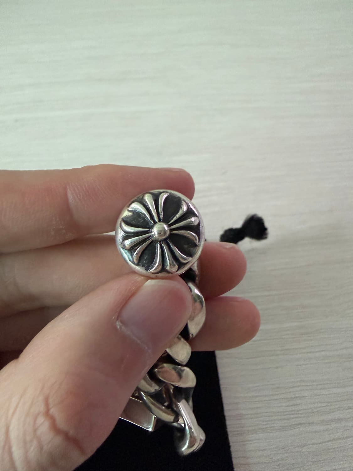 크롬하츠 플로랄 ID 클래식 클립 팔찌 상품이미지5