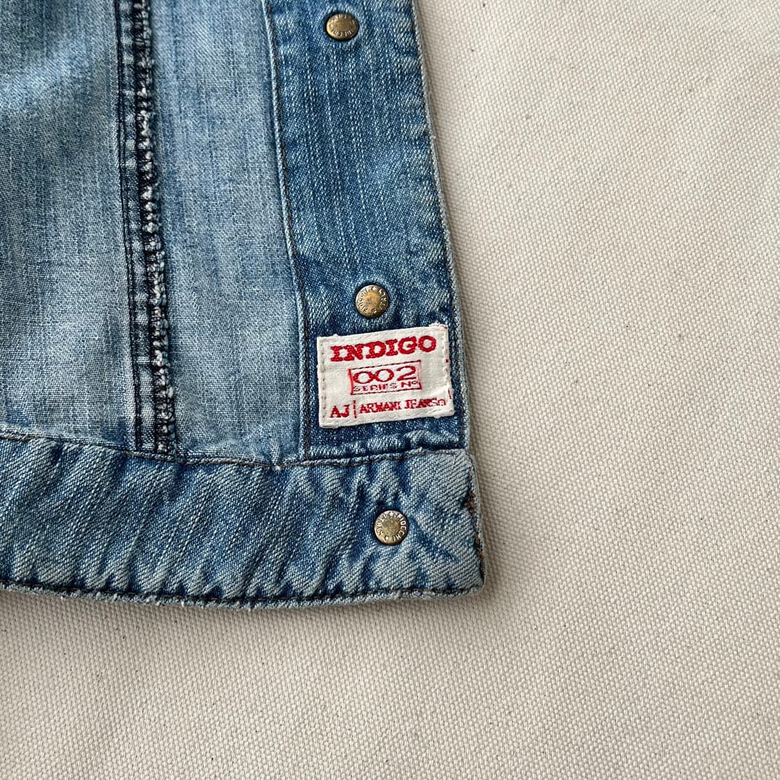 00s 아르마니진스 인디고 002 시리즈 크롭 데님 자켓 상품이미지8
