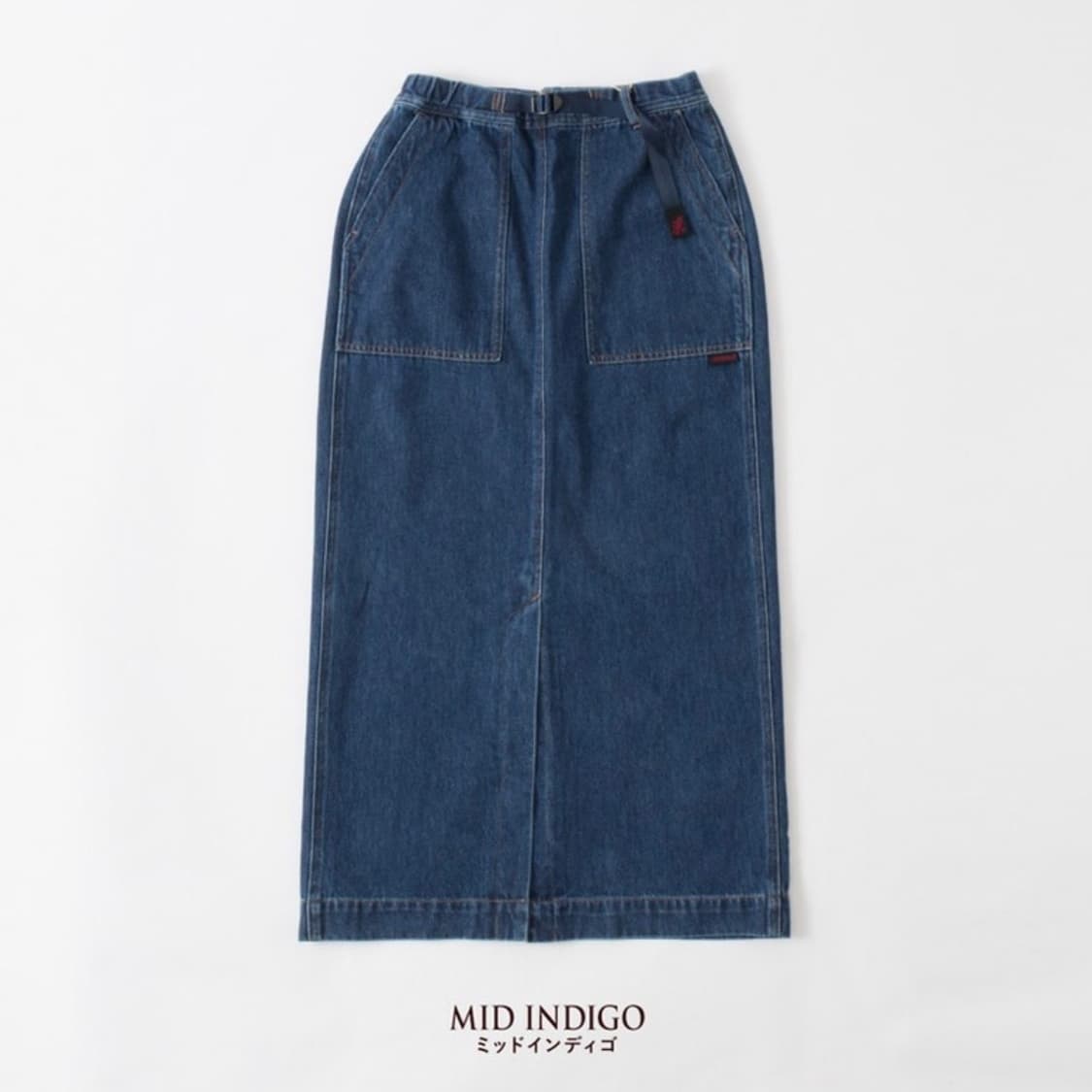 그라미치 미드 인디고 데님 롱스커트 M 상품이미지1