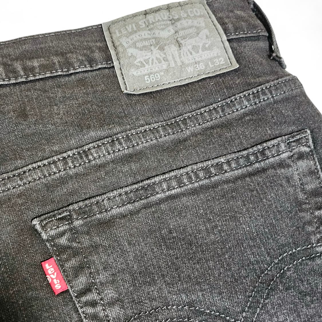 [36X32][리바이스]569™블랙탭 루즈 스트레이트 데님 진 블랙 상품이미지5