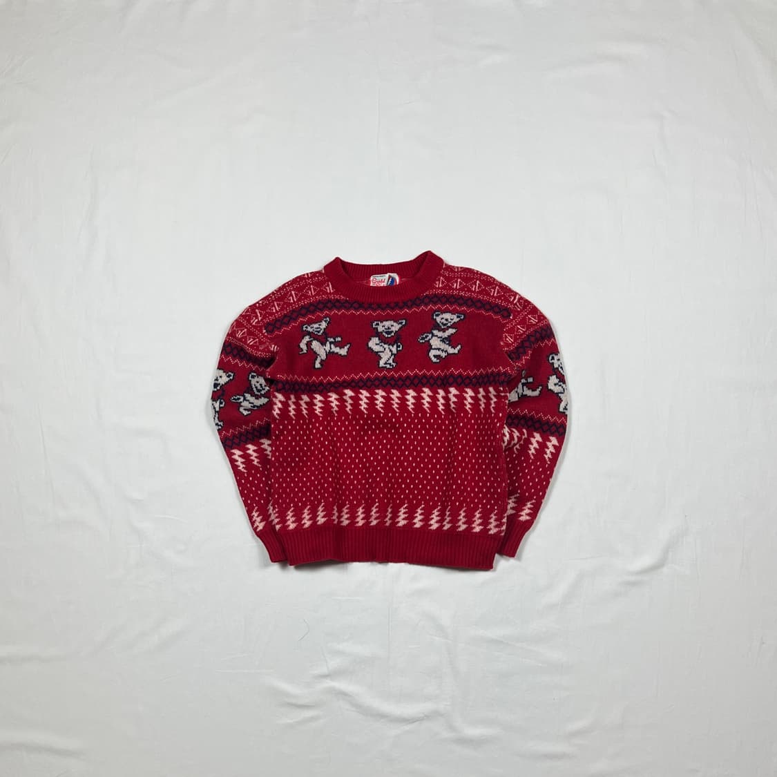 90‘s 그레이트풀데드 grateful dead 댄싱베어 니트 스웨터 상품이미지1