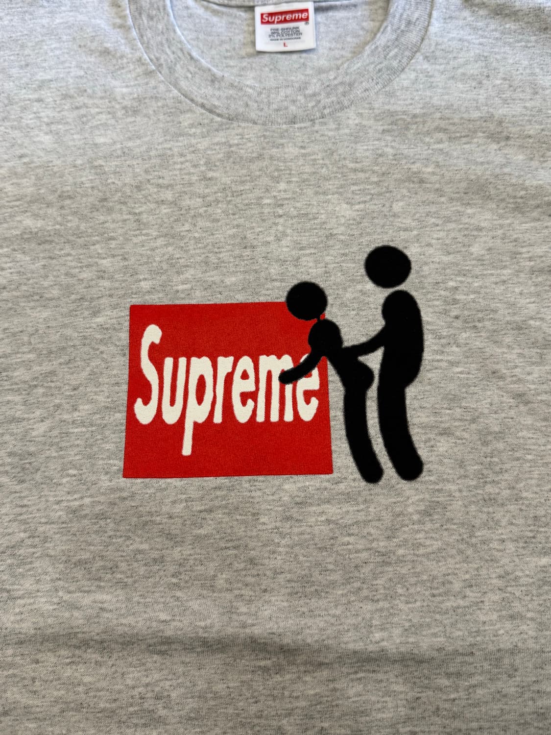 [L] 슈프림 스틱 티셔츠 애쉬 그레이 - 25FW 상품이미지4