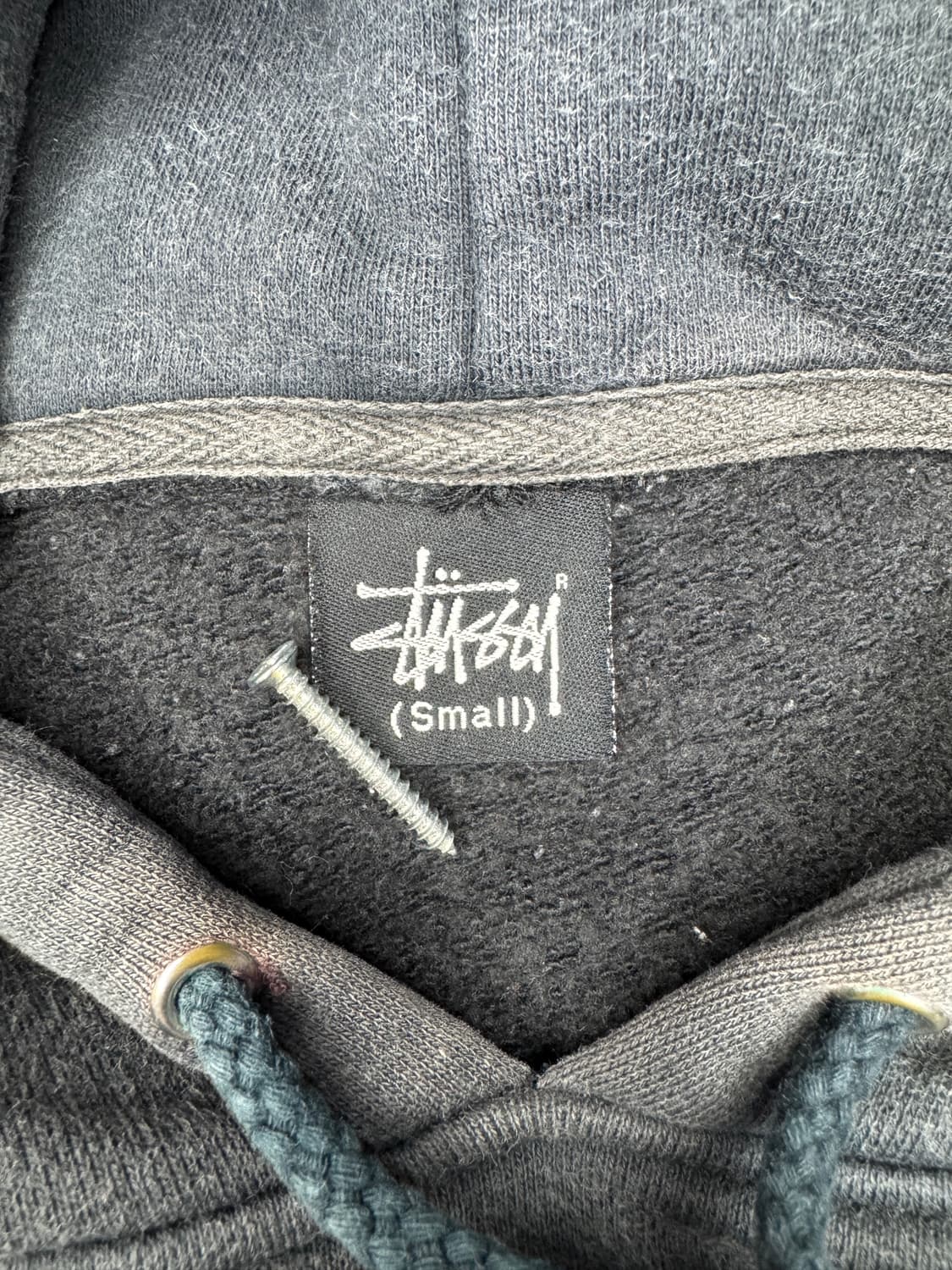 빈티지 00s 스투시 25주년 기념 후드티 S 상품이미지5