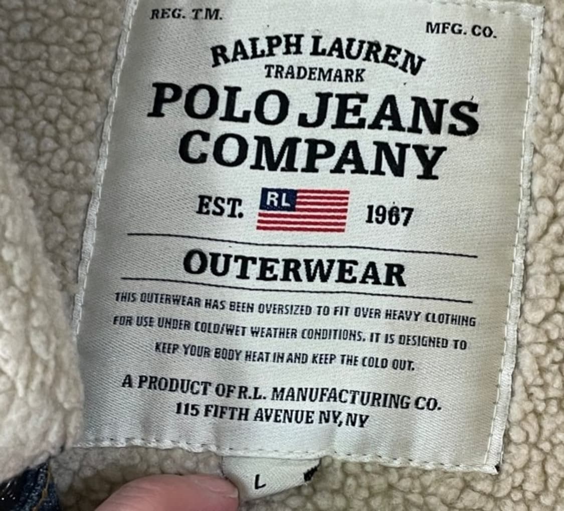 POLO 폴로진스 쉐르파 데님 자켓 100/L 상품이미지4