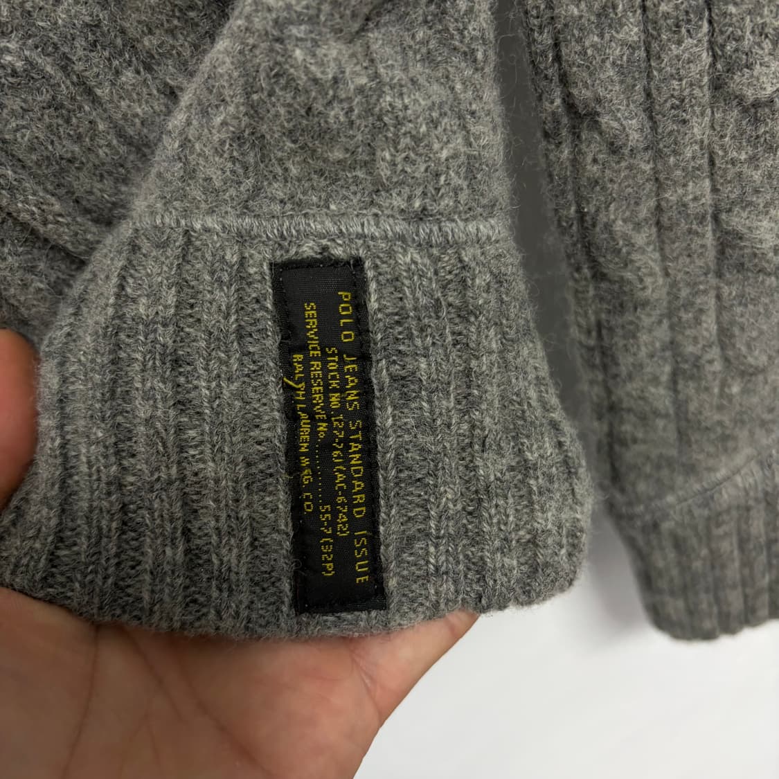 폴로 진스 울 니트 집업 상품이미지4