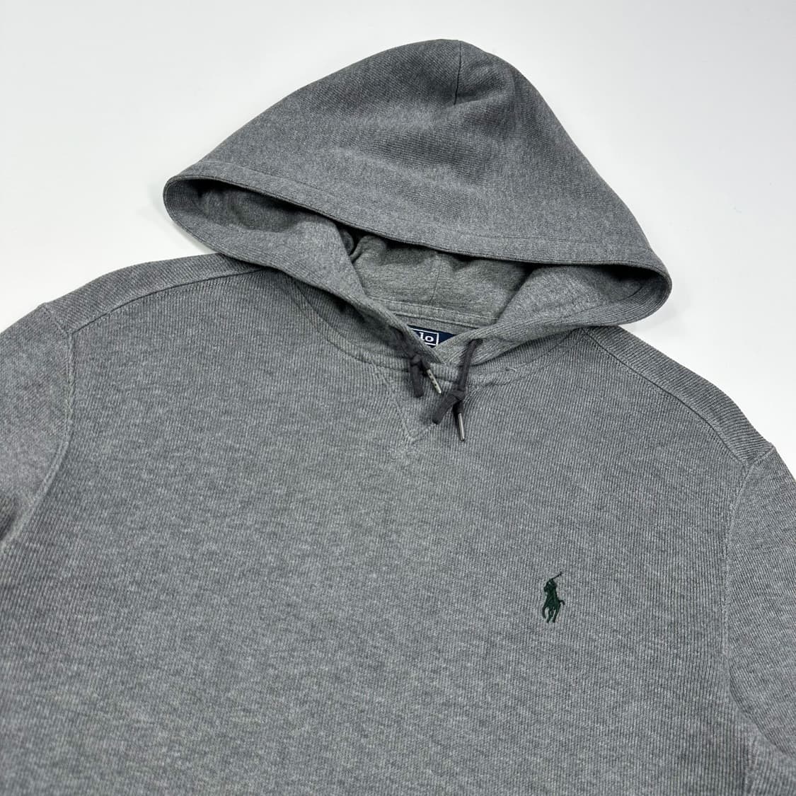 폴로 랄프로렌 미니멀 니트 후드티 그레이 M 상품이미지3