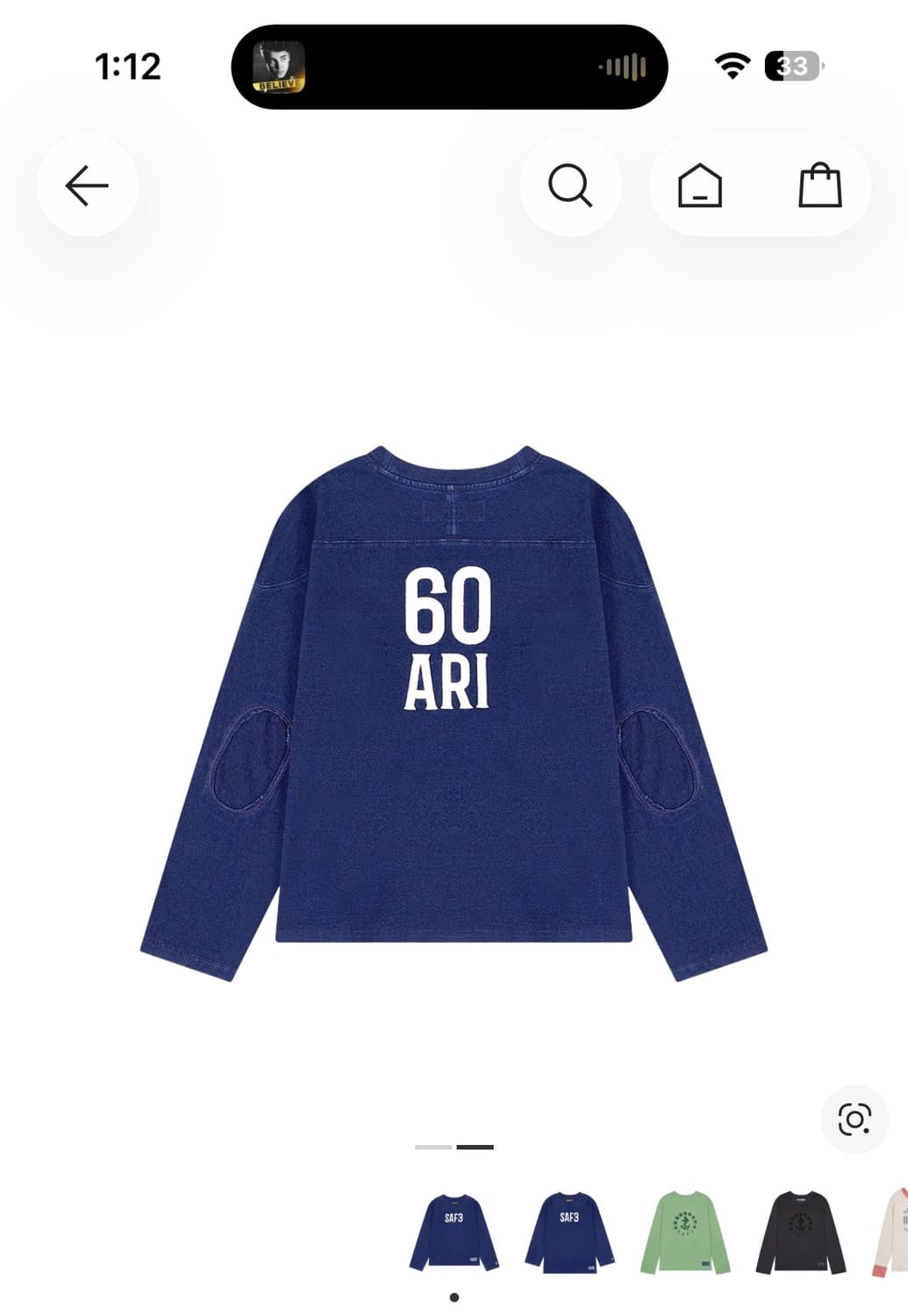 사파리스팟 1/2 레기온 모터스 클럽 인디고 데님 롱슬리브 상품이미지2