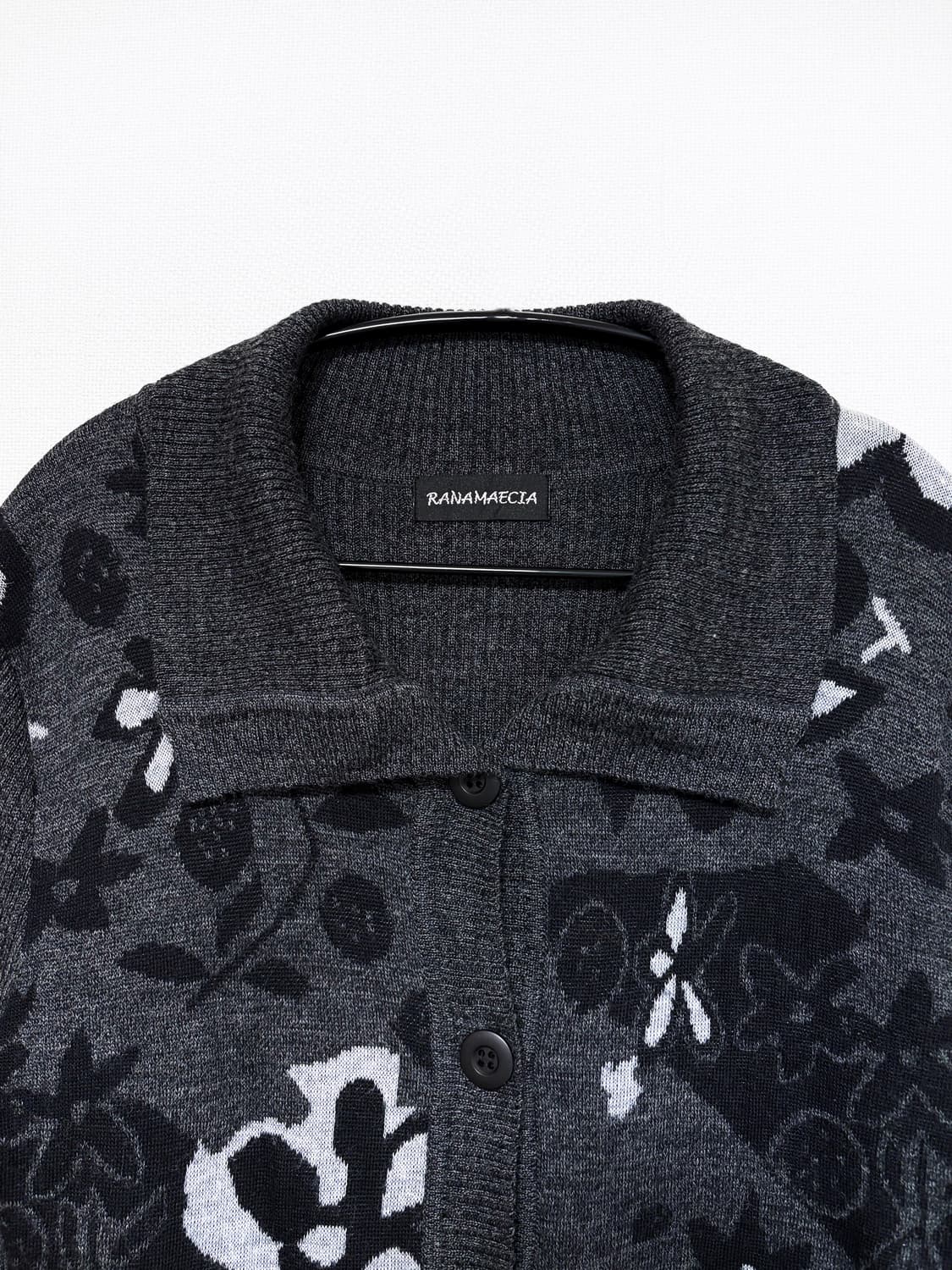 Shawl Collar Cardigan – Dark Grey 상품이미지5