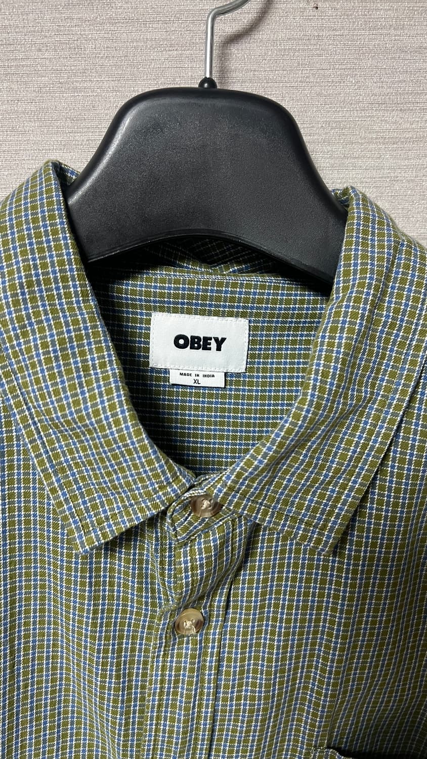 오베이 반팔 체크 셔츠  OBEY BIGWIG PROOF WOVEN 상품이미지3