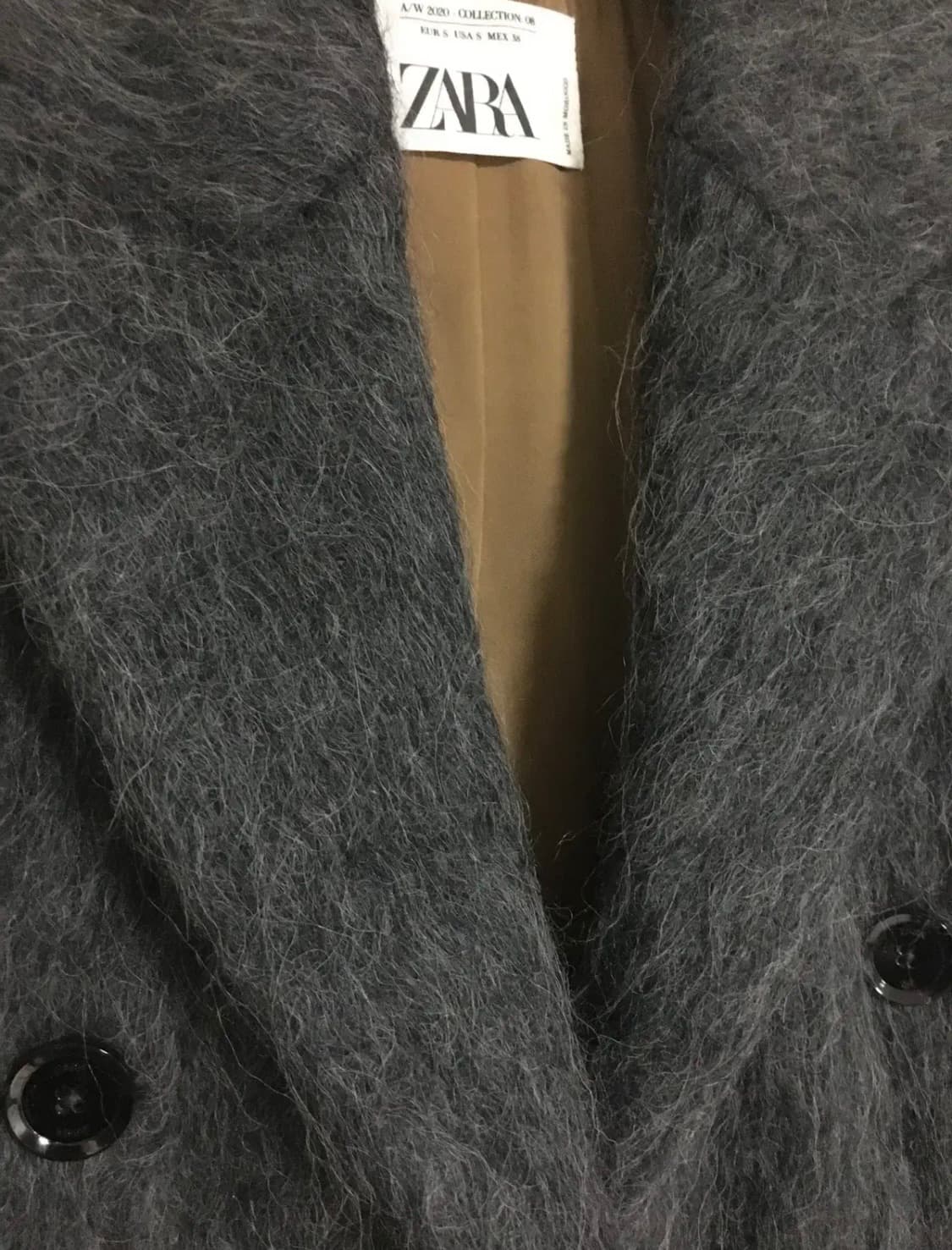 (새상품)자라 리미티드에디션 모헤어 하프더블코트 100 상품이미지9