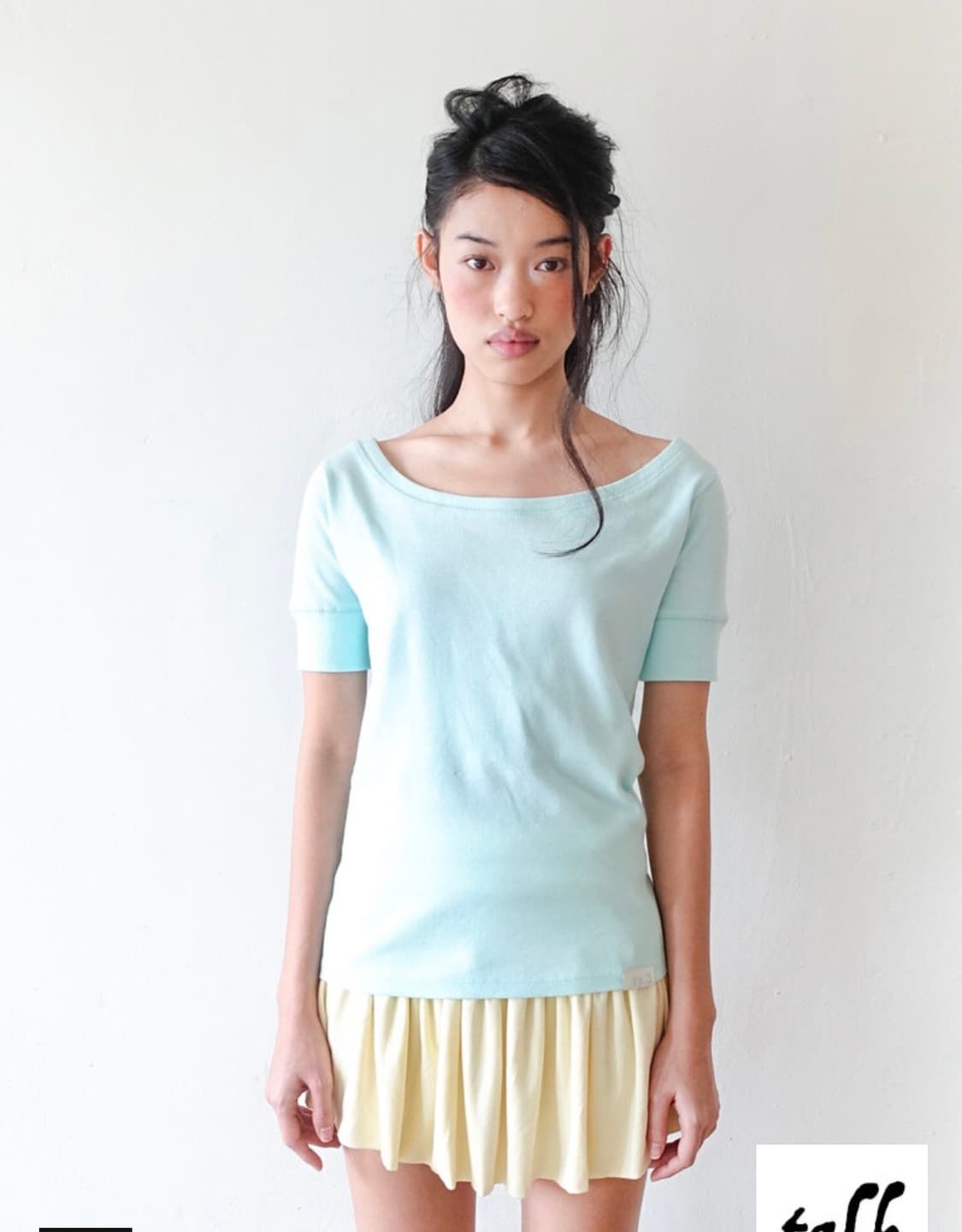 샵페어리 rib half top (mint) 립 하프 탑 민트 상품이미지1