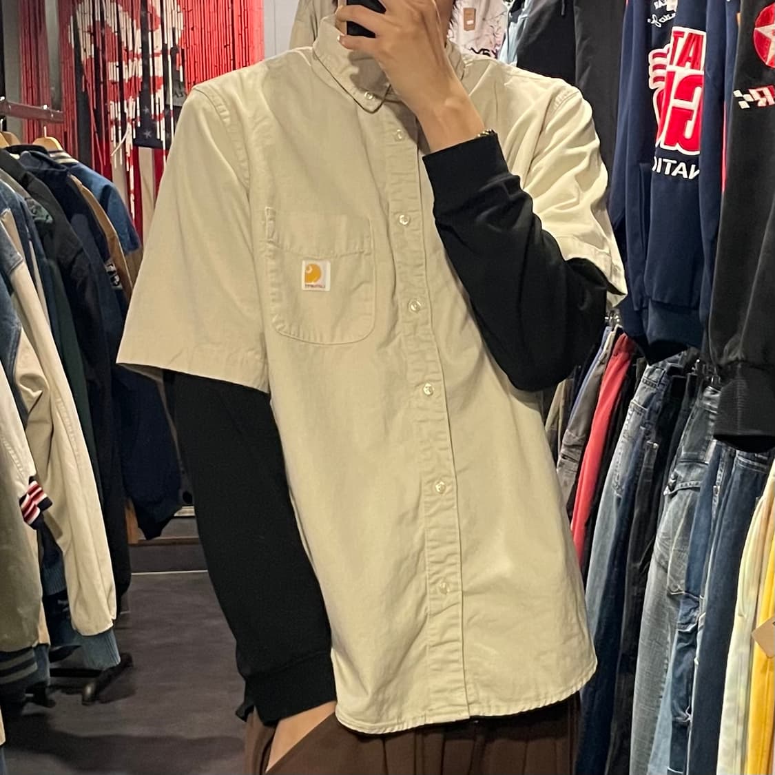 [IM] carhartt 칼하트 코토리베이지 반팔셔츠 상품이미지5