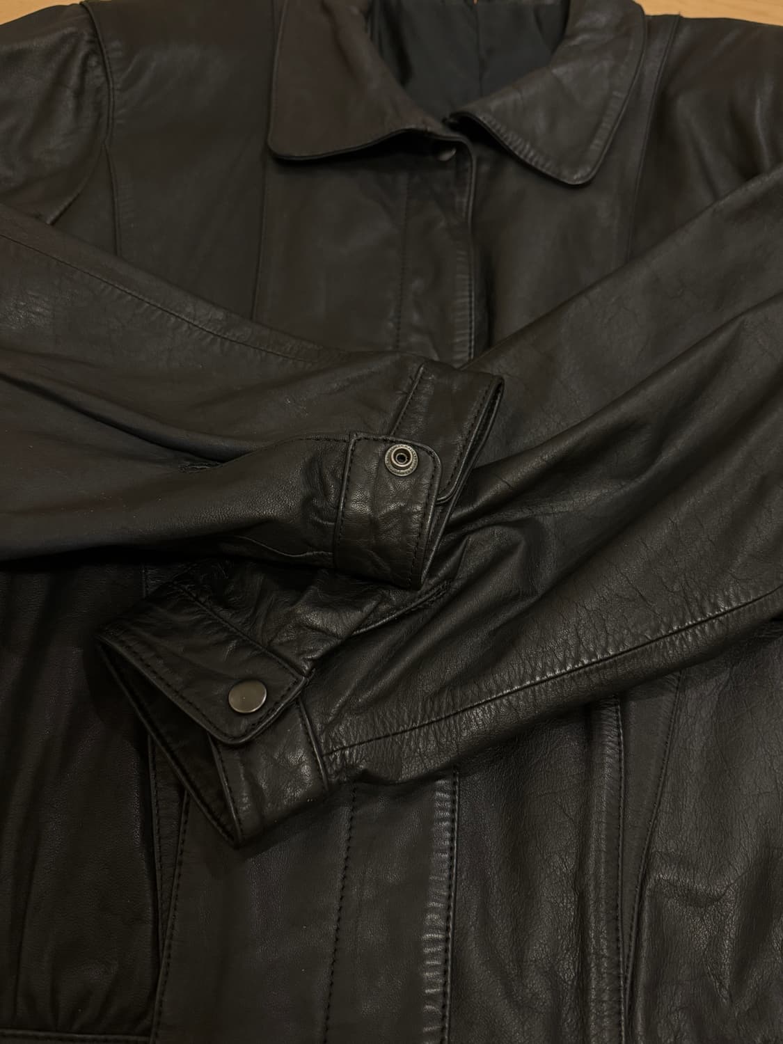 빈티지 레더 블루종 상품이미지3