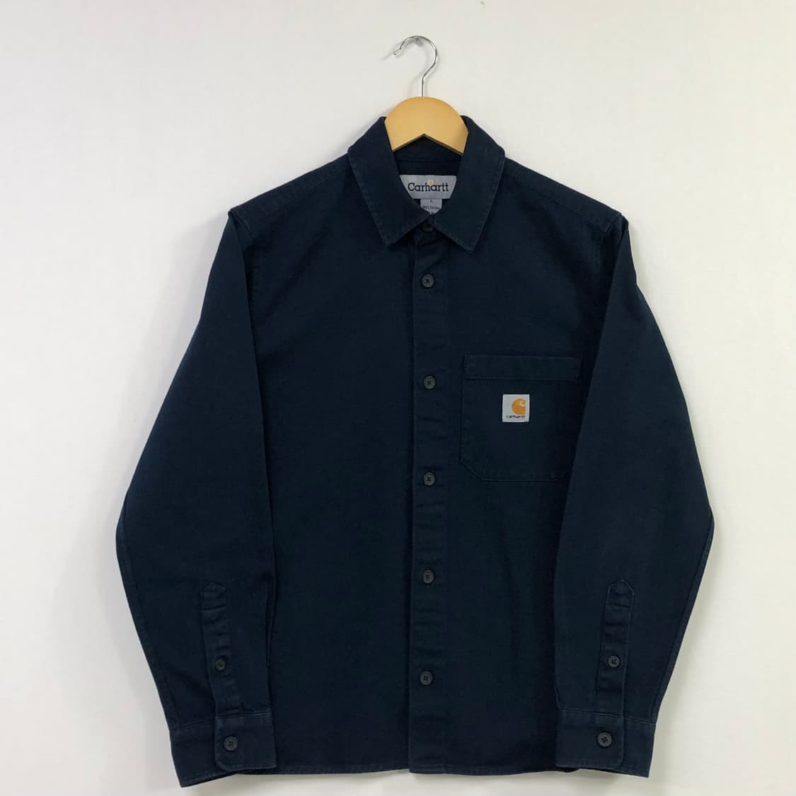 100 칼하트 네이비 헤비워크 셔츠 상품이미지4
