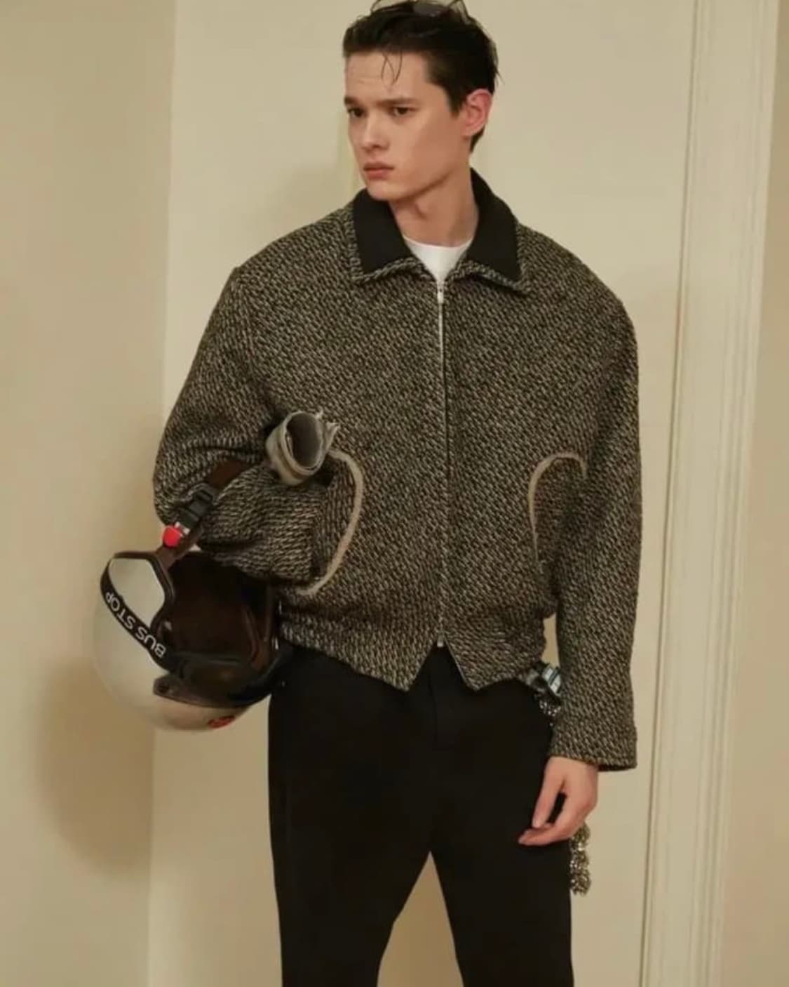 STU 더블 카라 트윌 자켓 M 상품이미지1