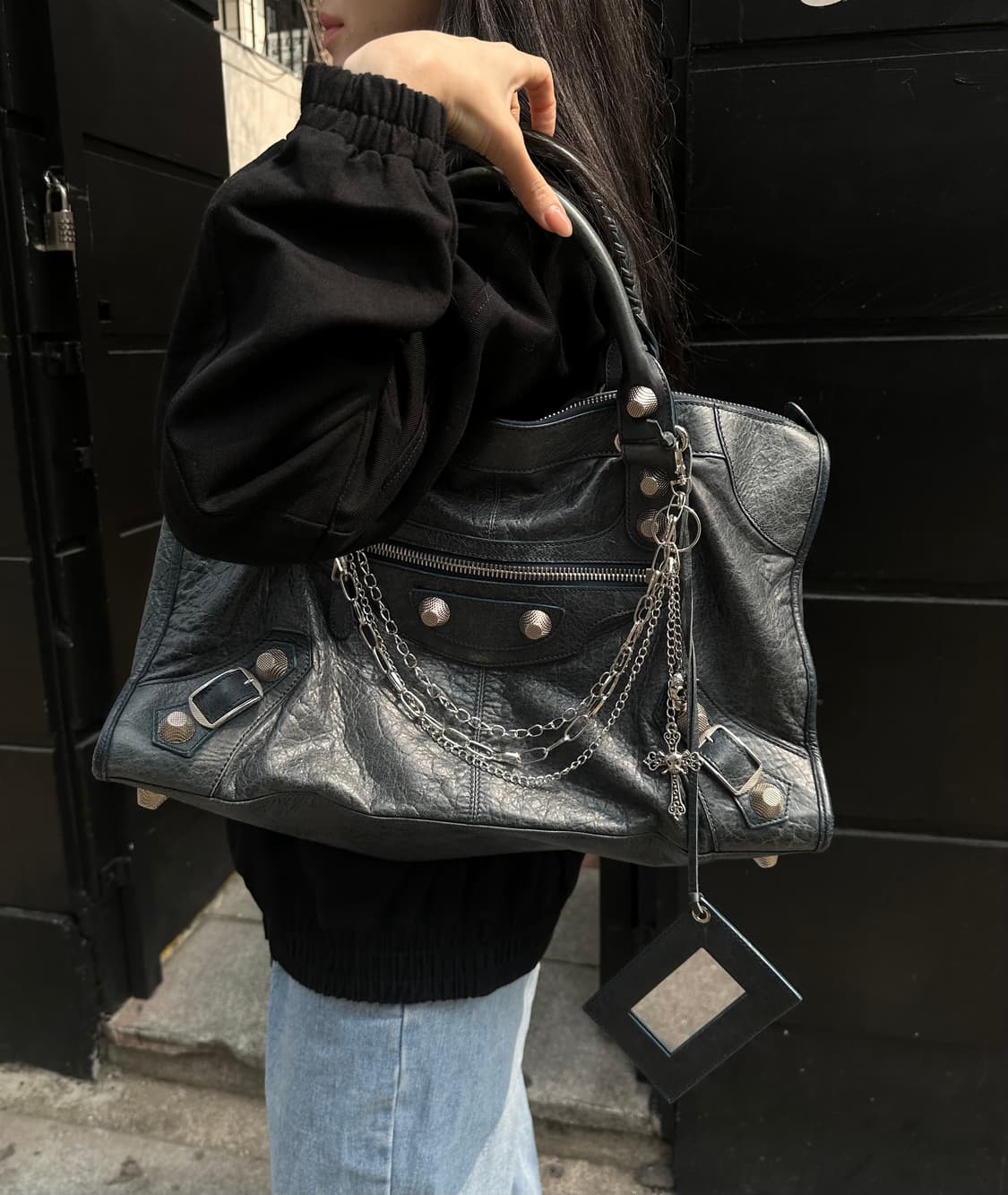 [A+ 정품] 발렌시아가 자이언트 시티 모터백 라지 상품이미지6