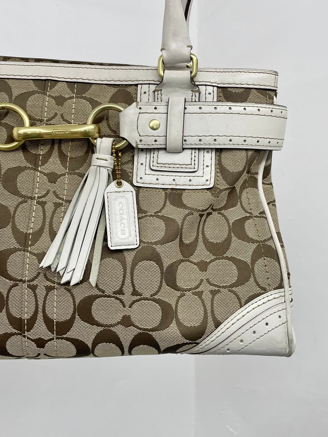 코치 자카드 버클 숄더백  상품이미지7