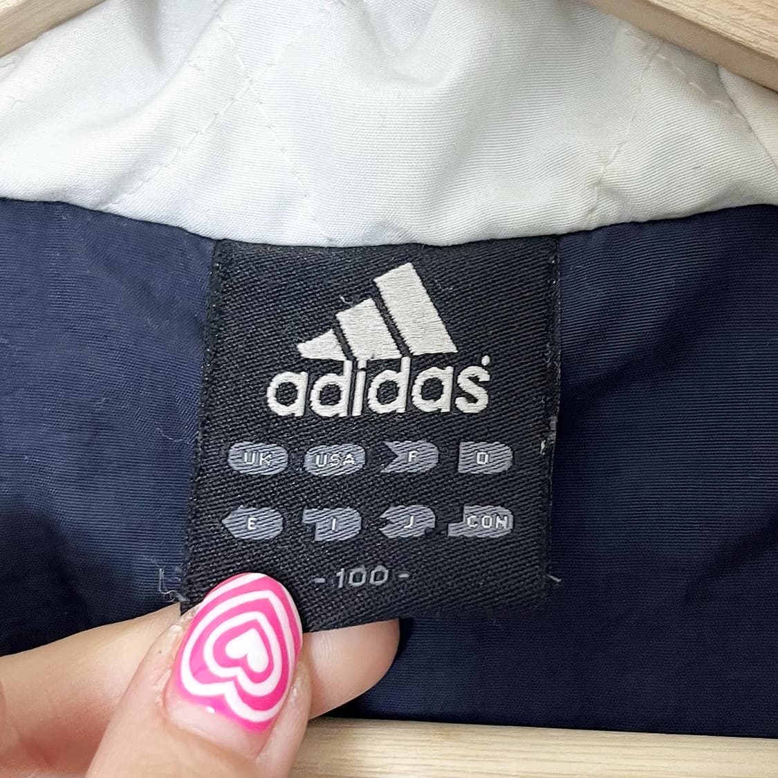 아디다스 네이비 화이트 삼선 후드 점퍼 상품이미지8